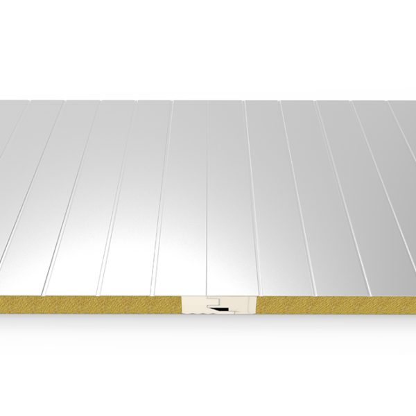 Fireproof Rock Mineral Wool Sandwich Panel With Edge Sealed By Polyurethane 1