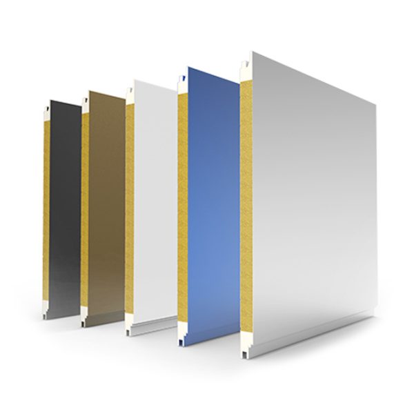 Fireproof Rock Mineral Wool Sandwich Panel With Edge Sealed By Polyurethane 2