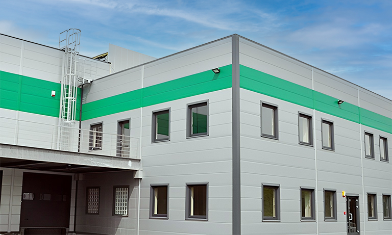 India Cloth Processing Factory Utilizing 100mm Polyurethane Sandwich Wall Panel