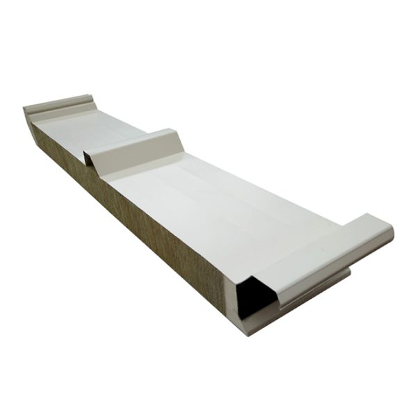 Fireproof Rock Mineral Wool Sandwich Roof Panel With PU Edge Sealing 4
